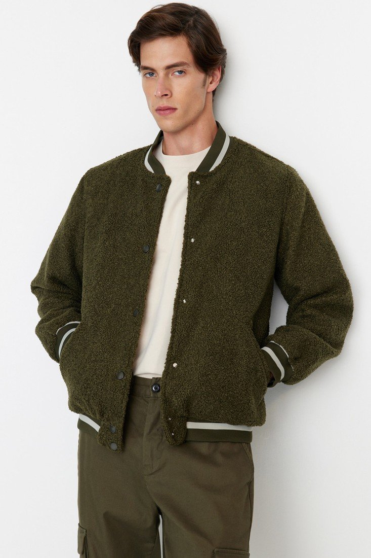 Trendyol Зимова куртка - Хакі - куртки-бомбери