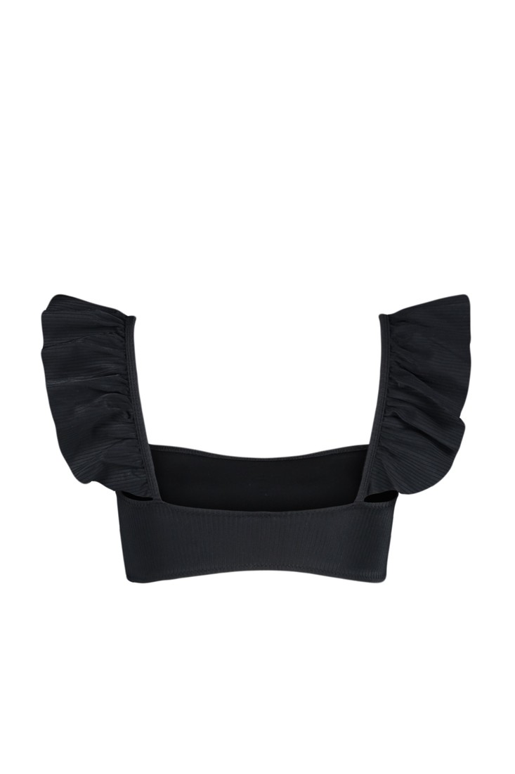 Trendyol Bikini Top - Black - Plain