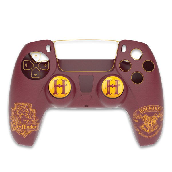 Silicone Shell + Grips Harry Potter Gryffindor pro PS5 ovladač DualSense, červená