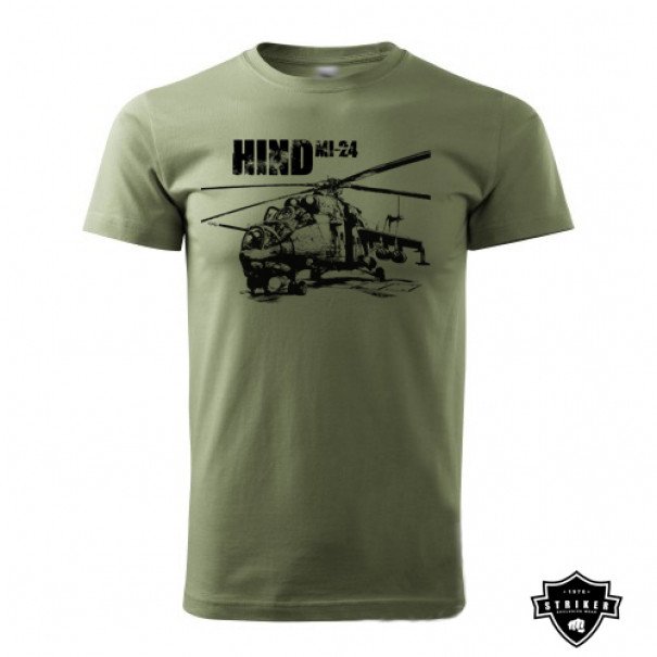 Triko Striker Vrtulník MI-24 HIND - olivové, S