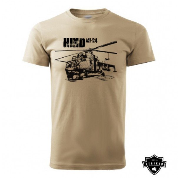 Triko Striker Vrtulník MI-24 HIND - béžové, S
