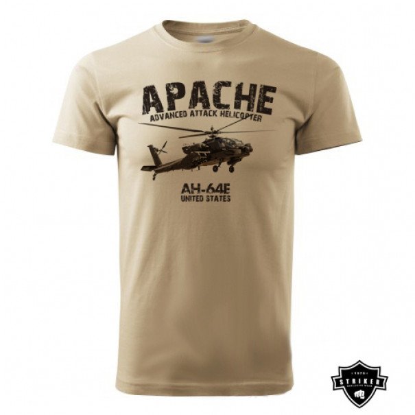 Triko Striker Vrtulník Apache AH-64E - béžové, S