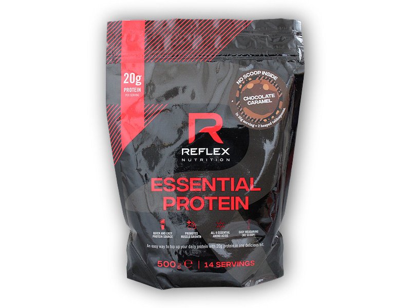 PROTEIN Reflex Nutrition Essential Protein 500g Varianta: čokoláda-karamel