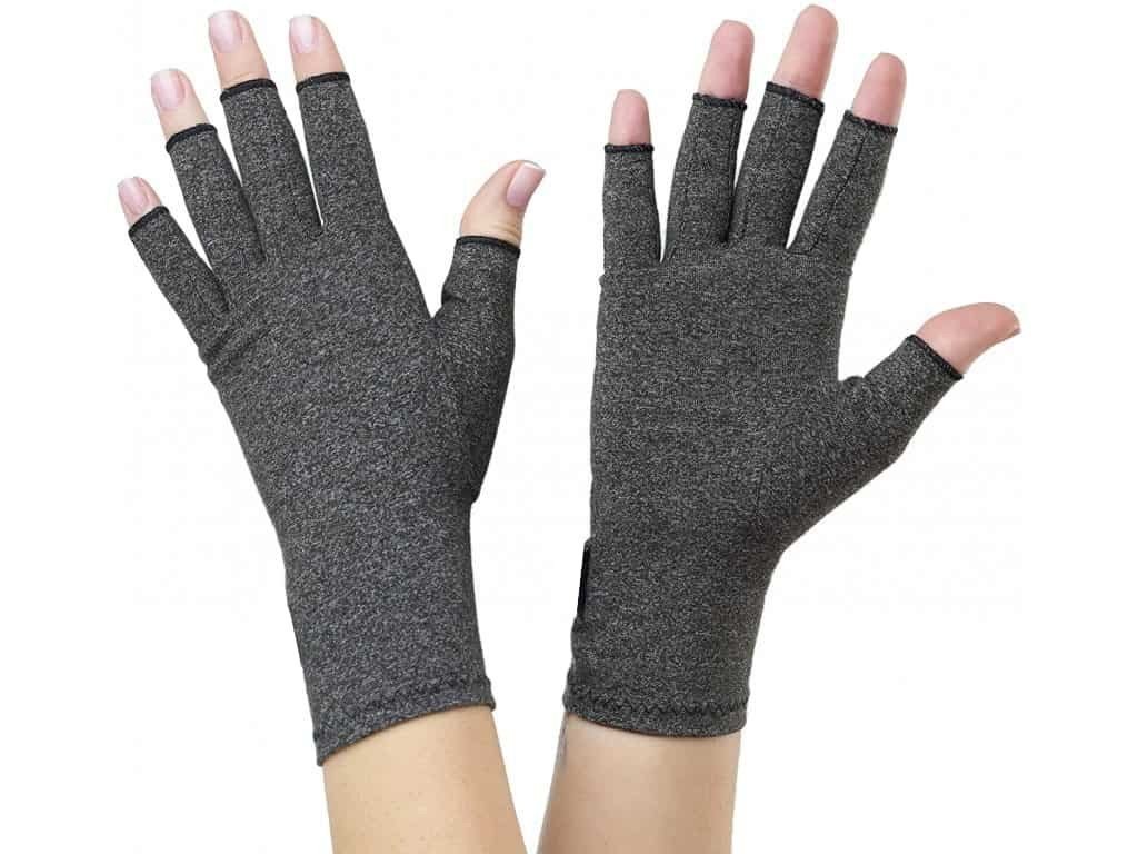 Kompresní rukavice při artróze - šedé, S