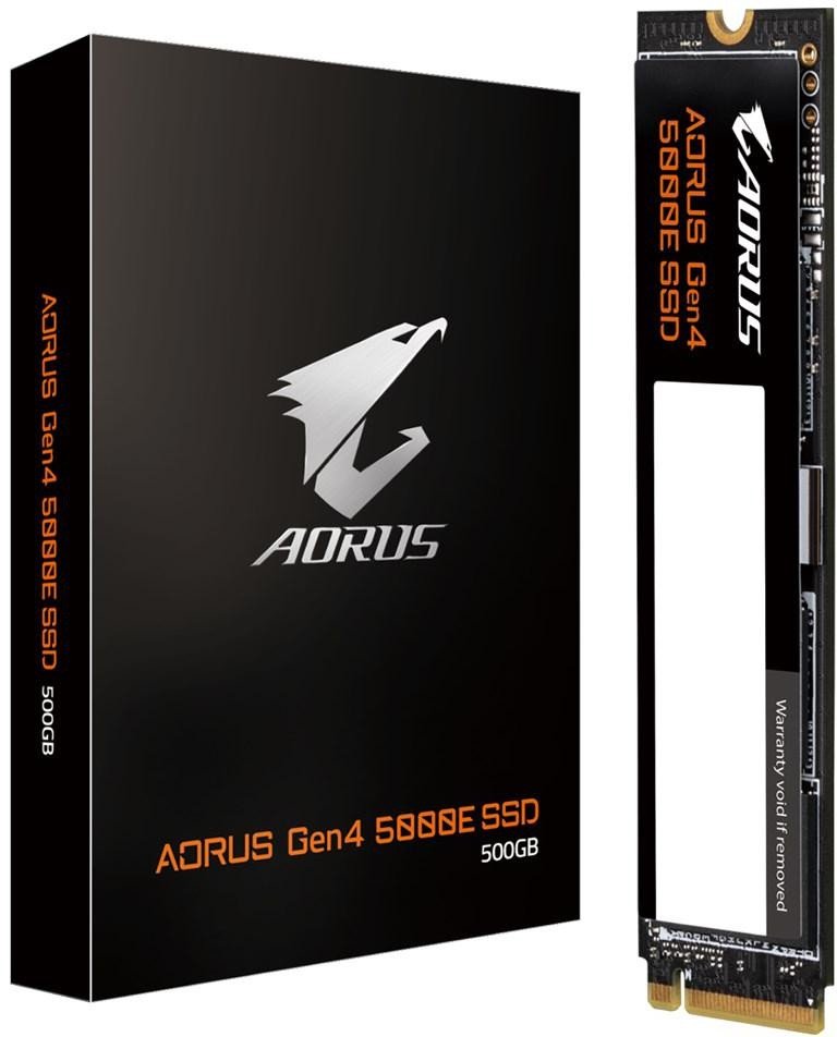 Gigabyte SSD 500GB AORUS Gen4 5000E SSD, NVMe (AG450E500G-G)