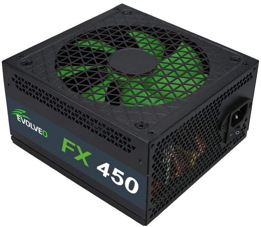 Evolveo FX 450, zdroj 450W ATX, 14cm, tichý, 80+, bulk (CZEFX450)