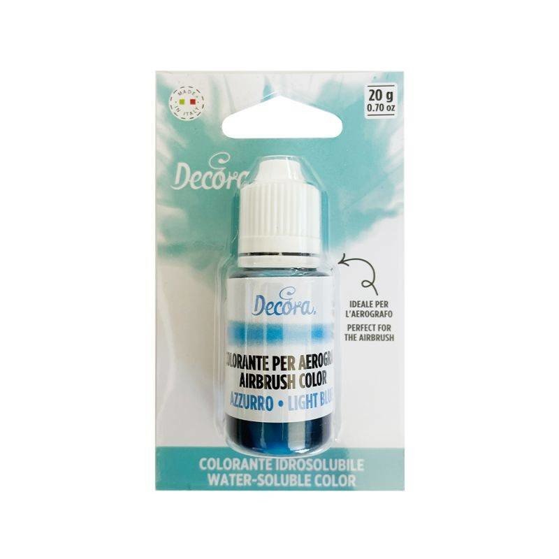 Airbrush barva tekutá light blue 20g - Decora