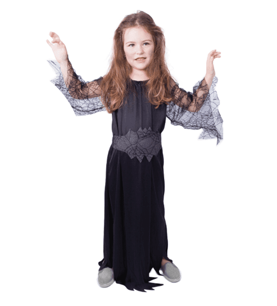 Dětský kostým černá čarodějnice/Halloween (M) e-obal