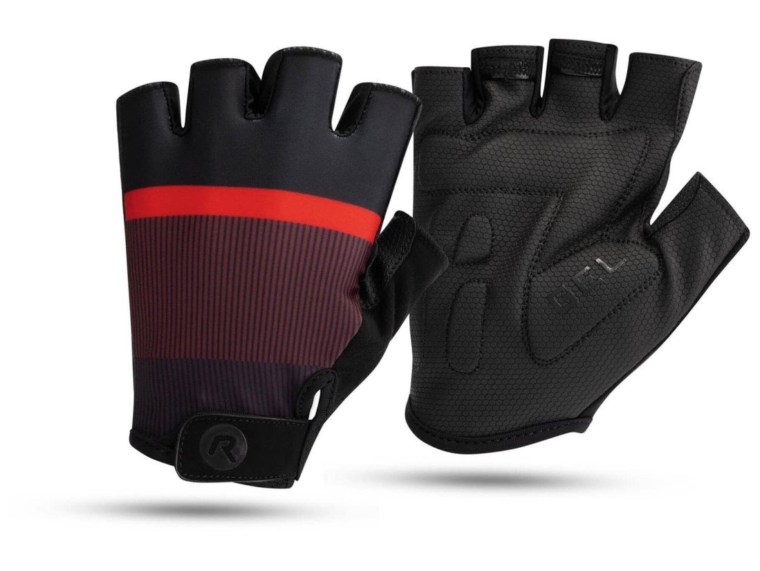 HERO II, cyklistické rukavice, černá-červená L