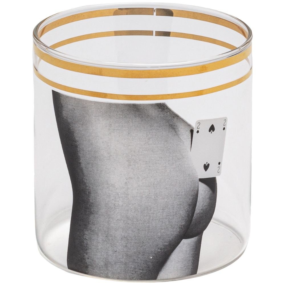 Sklenice TOILETPAPER TWO OF SPADES Seletti 8,5 cm