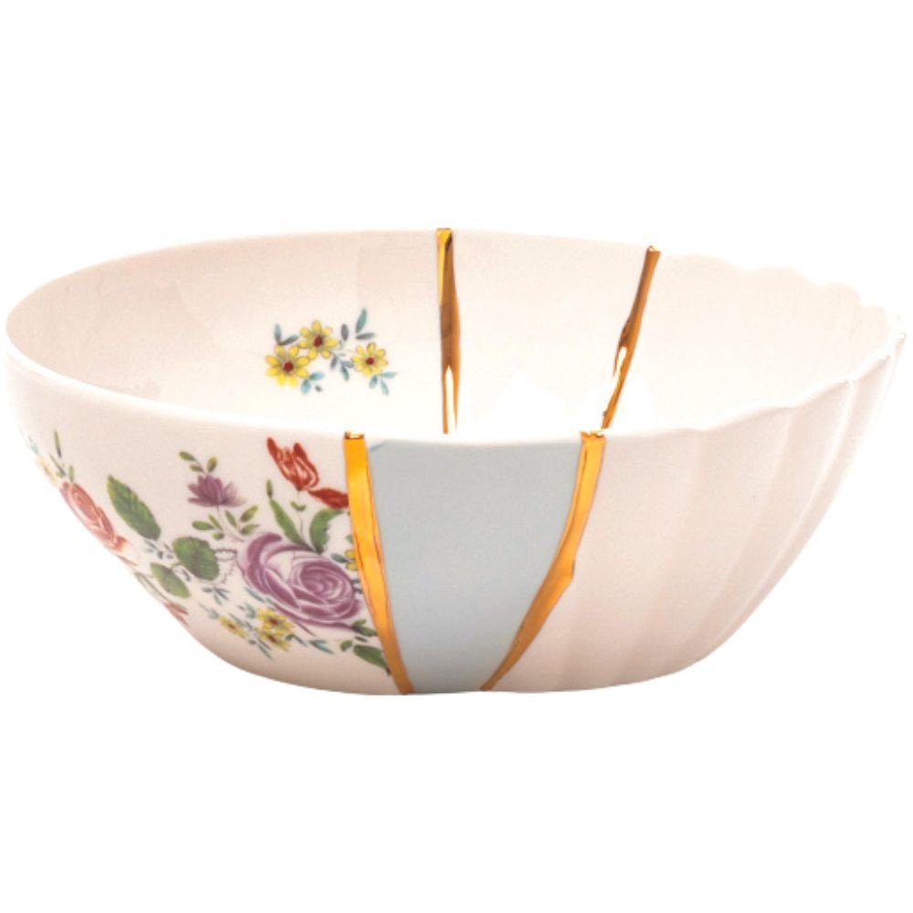 Mísa KINTSUGI 3 Seletti 19 cm bílá