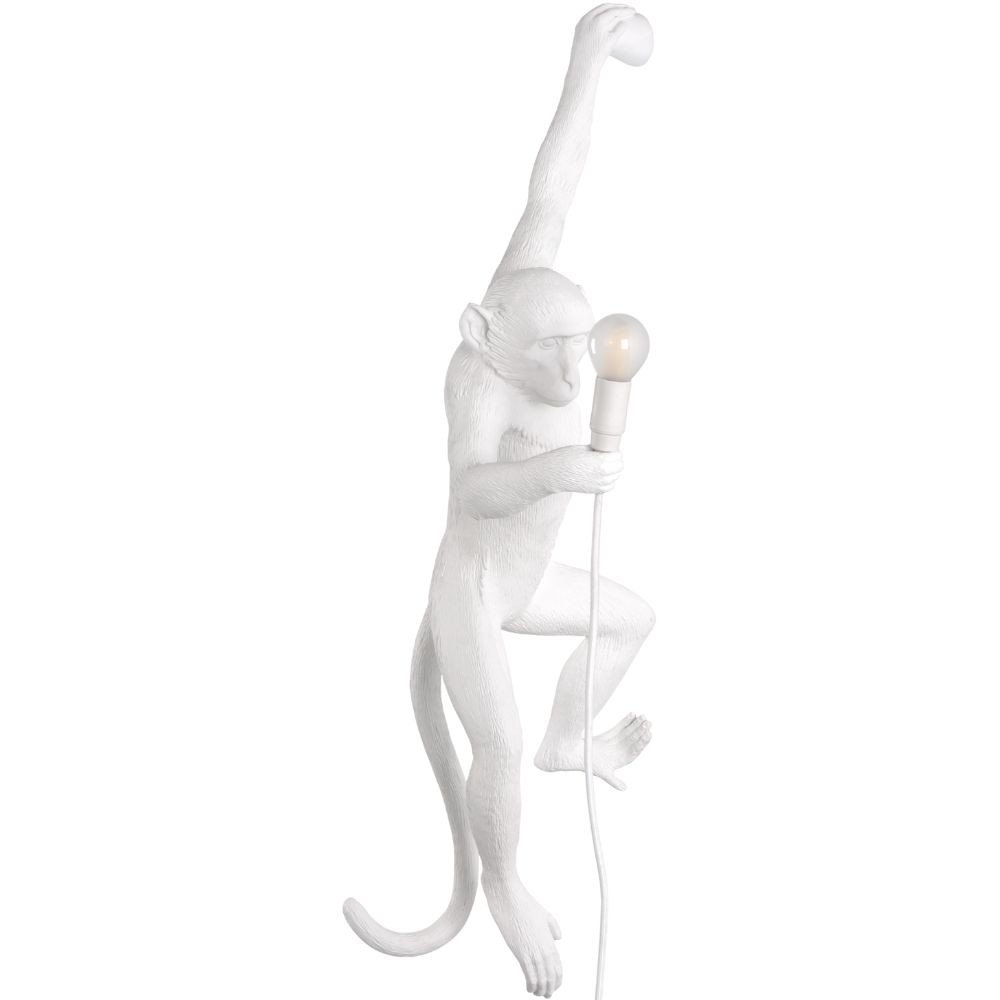 Nástěnné světlo MONKEY HANGING LEFT HAND Seletti 76,5 cm bílé