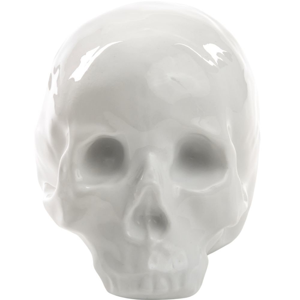 Porcelánová dekorace MEMORABILIA MY SKULL Seletti 25 cm bílá