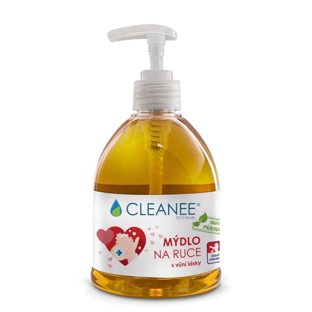 Cleanee Eco Přírodní mýdlo na ruce s vůní lásky 500ml