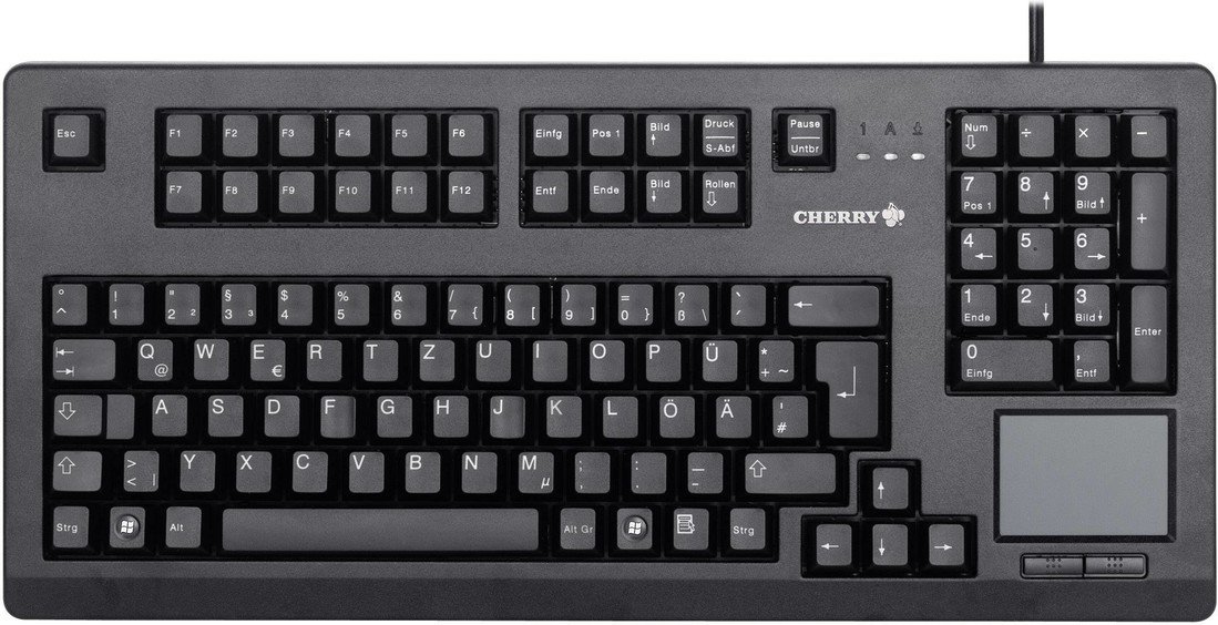 Klávesnice CHERRY Touchboard G80-11900, integrovaný touchpad, tlačítka myši, 19