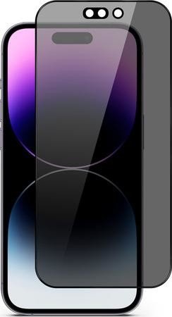 EPICO Edge to Edge sklo se ztmavujícím filtrem pro iPhone 14 Pro Max, čiré/černé, 69512151300002