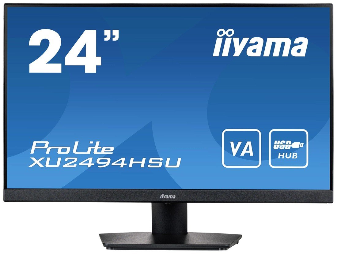 Iiyama XU2494HSU-B2 LED monitor 60.5 cm (23.8 palec) Energetická třída (EEK2021) E (A - G) 1920 x 1080 Pixel Full HD 4 ms USB, HDMI(TM), DisplayPort, na sluchátka (jack 3,5 mm) VA LED