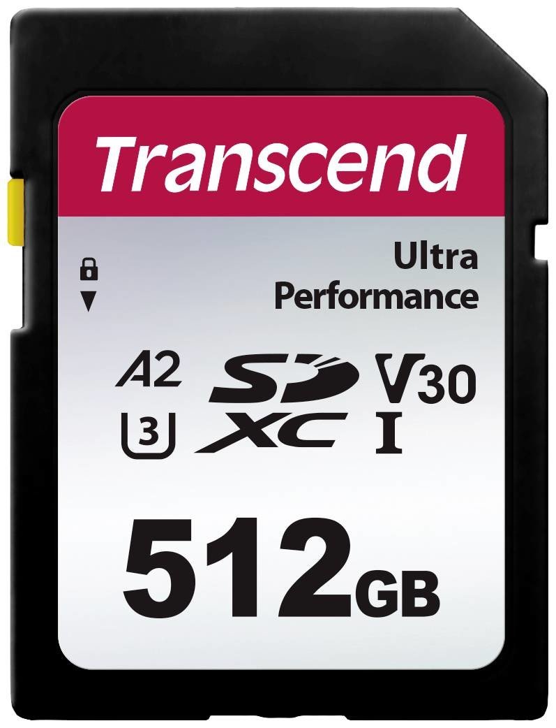 Transcend TS64GSDC340S paměťová karta SDXC 512 GB A1 Application Performance Class, A2 Application Performance Class, v30 Video Speed Class, UHS-Class 3 nárazuvzdorné, vodotěsné