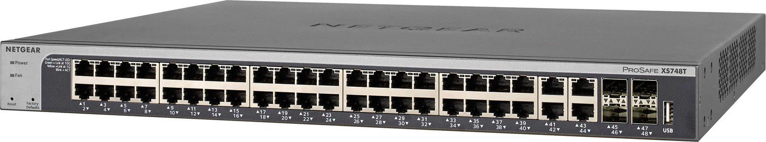 NETGEAR XS748T-100NES síťový switch 48 portů