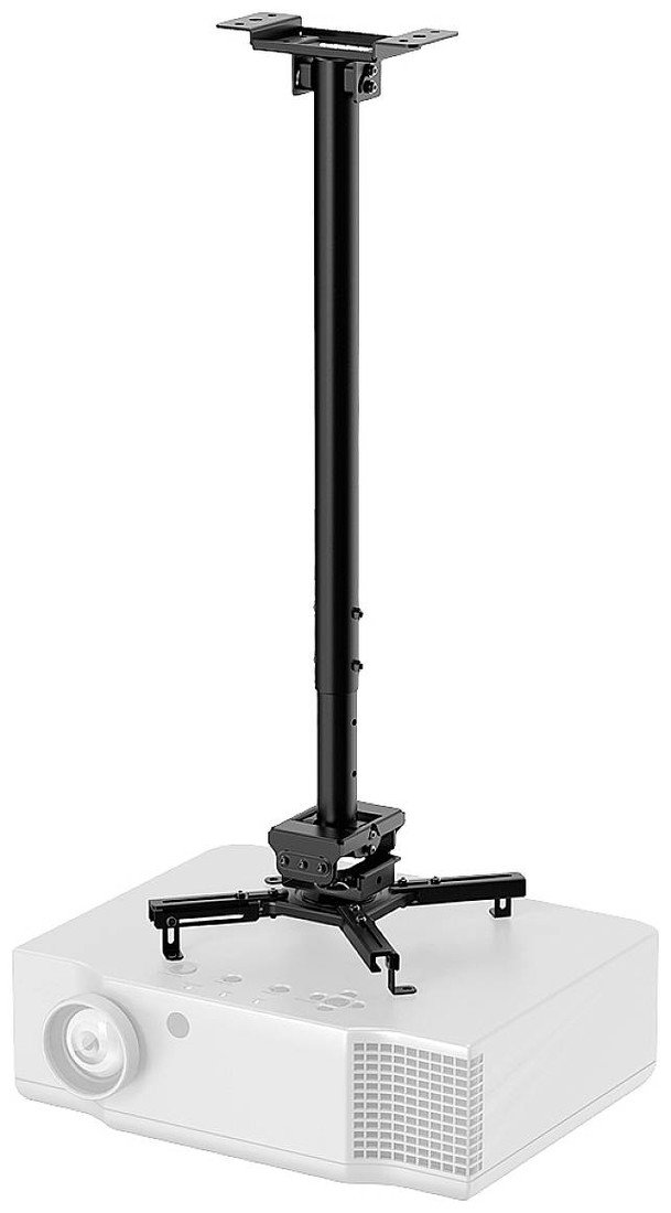 Neomounts by Newstar CL25-550BL1 stropní držák projektoru stropní držák, naklápěcí  plus  nakláněcí, nastavitelná výška, otočný vzd. země-strop (max.): 114.5 cm  černá