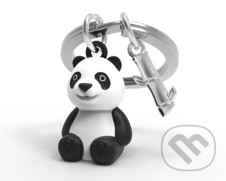 Kľúčenka - Panda a bambusový list - Metalmorphose
