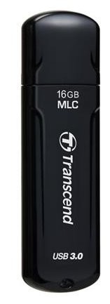 Transcend 16GB JetFlash 750, USB 3.0 flash disk, MLC, LED indikace, černý