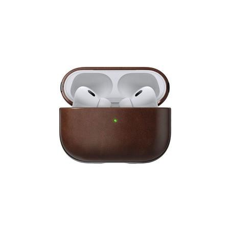 Nomad Leather case pouzdro AirPods Pro 2 tmavě hnědé