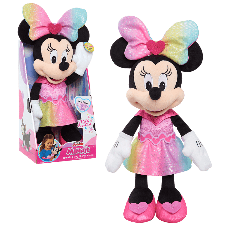 Minnie Mouse zpívající plyšak v lesklých šatičkách - Alltoys Just Play