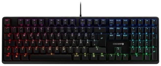 CHERRY G80-3838LWBDE-2 kabelový Herní klávesnice, Klávesnice německá, QWERTZ černá s podsvícením