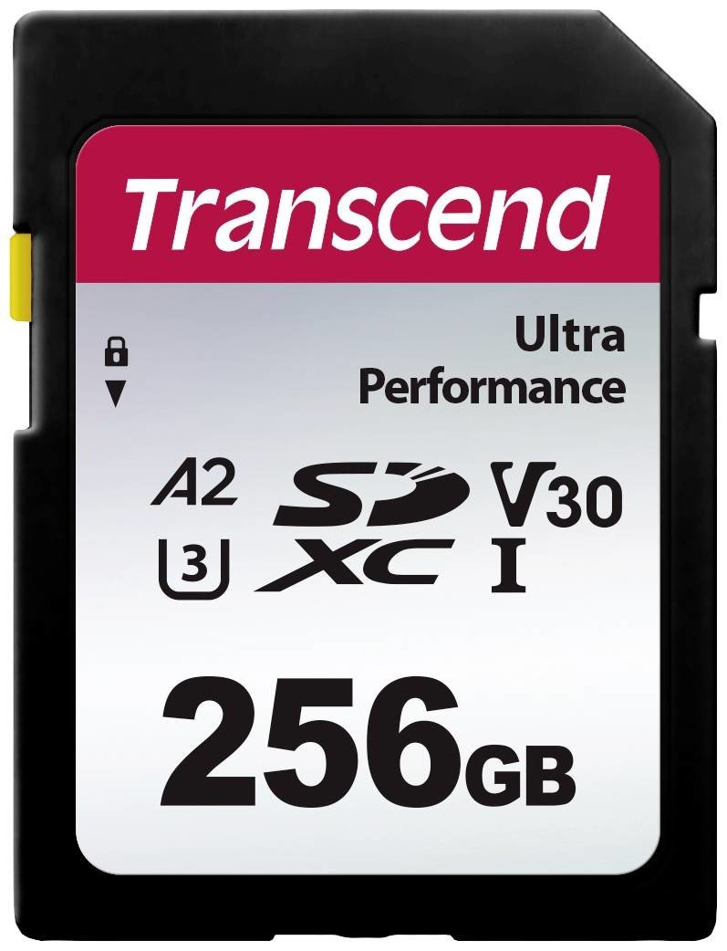 Transcend TS64GSDC340S paměťová karta SDXC 256 GB A1 Application Performance Class, A2 Application Performance Class, v30 Video Speed Class, UHS-Class 3 nárazuvzdorné, vodotěsné