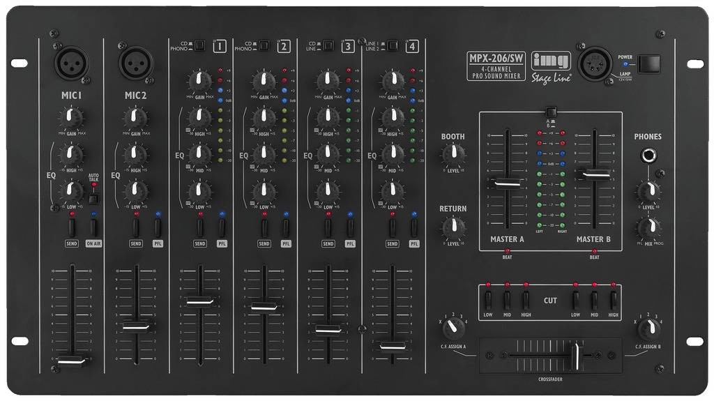 IMG StageLine MPX-206/SW  DJ mixážní pult