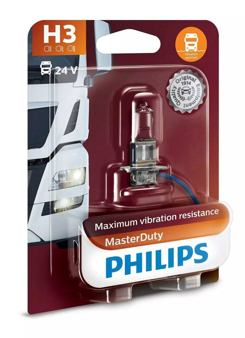 Philips H3 24V 70W PK22s 24V Halogen MasterDuty 1ks 13336MDB1