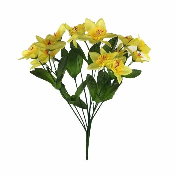 Narcis trsový umělý žlutý 40cm