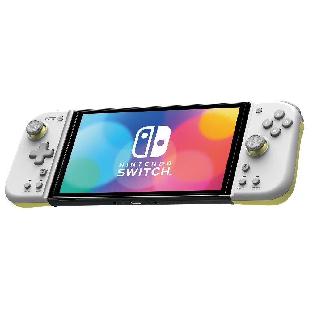 Hori Split Pad Compact Light Grey - Yellow (Switch)