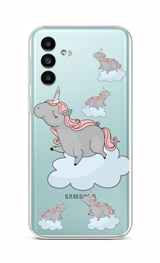 Kryt TopQ Samsung A13 5G Grey Unicorns 86983