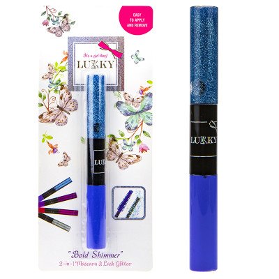 EPEE Czech - LUKKY 2v1 řasenka a třpytky na řasy modrá
