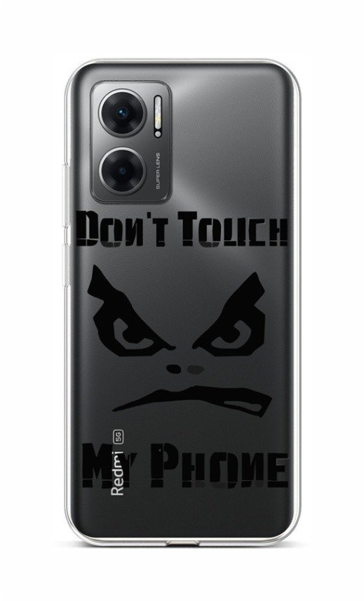 Kryt TopQ Xiaomi Redmi 10 5G Don't Touch průhledný 86434