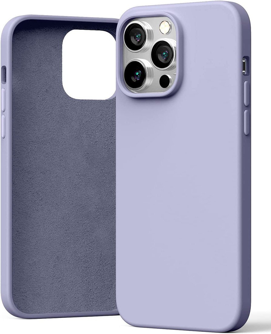Ochranný kryt pro iPhone 14 Pro MAX - Mercury, Silicone Lavender Gray