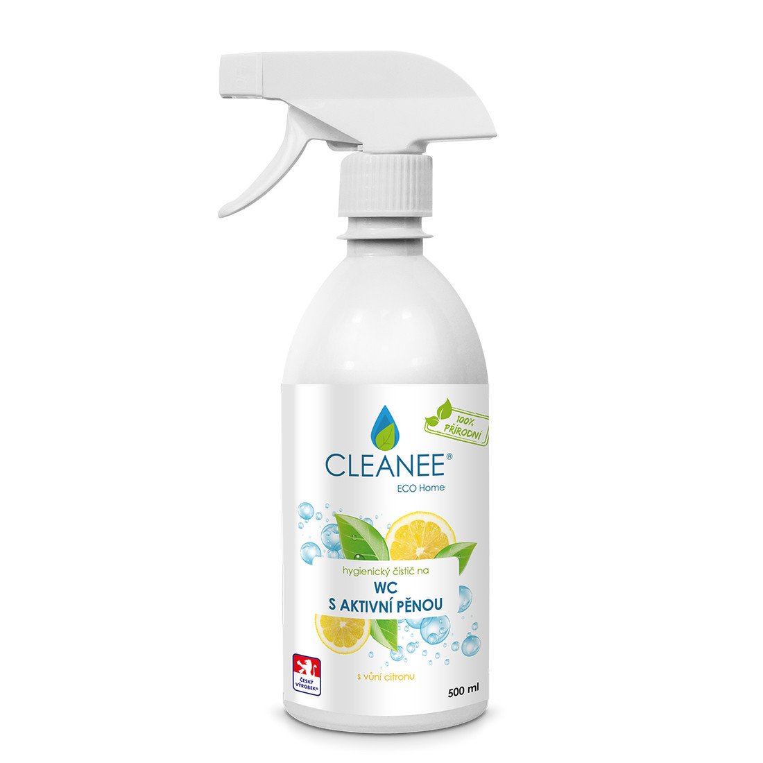 Cleanee ECO hygienický čistič WC s aktivní pěnou s vůní citronu 500 ml