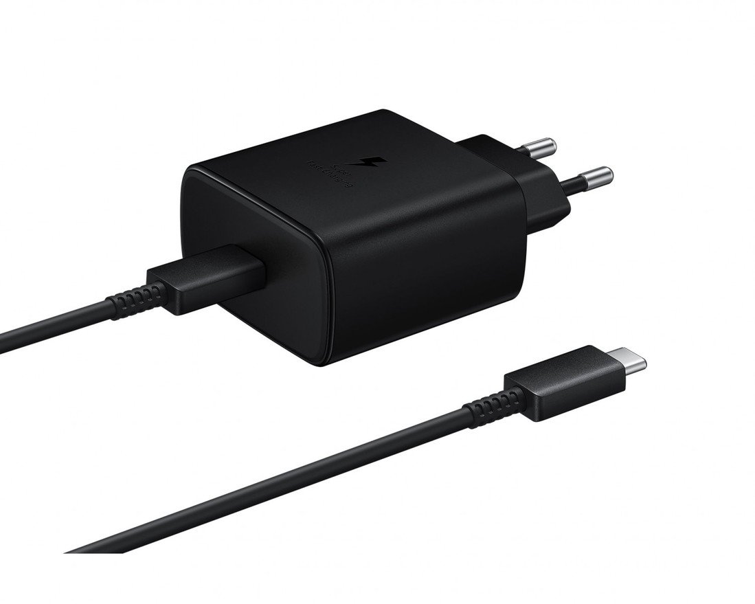 EP-TA845EBE + EP-DW767JBE Samsung Quickcharge 45W Cestovní nabíječka Black (OOB Bulk)