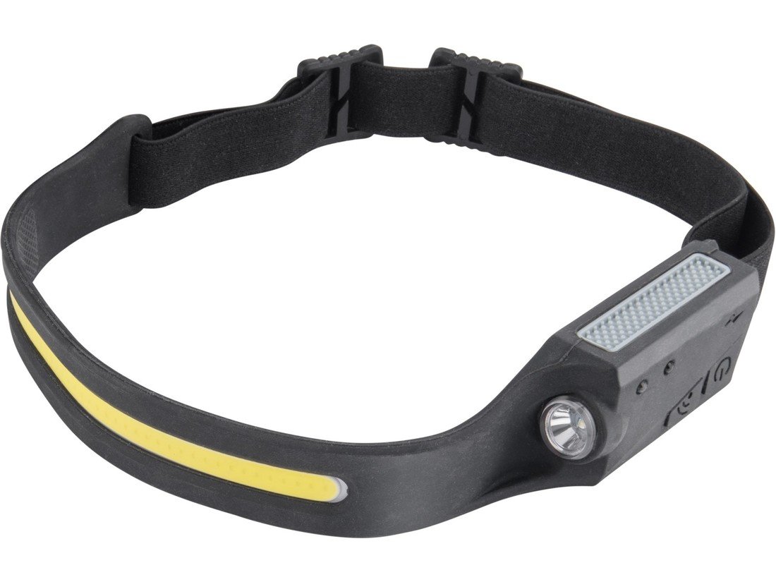 Čelovka širokoúhlá nabíjecí LED+COB USB Extol Light 43186