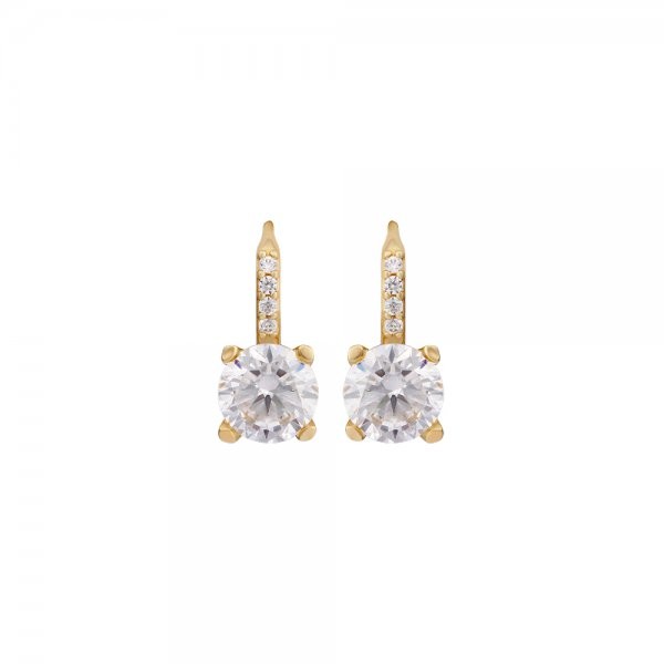 Náušnice se syntetickými kameny 236-087-000126 2.80g