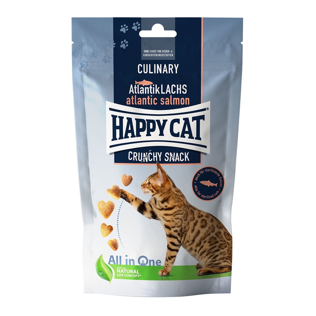 Happy Cat Culinary Crunchy Snack Atlantic Salmon - 70 g