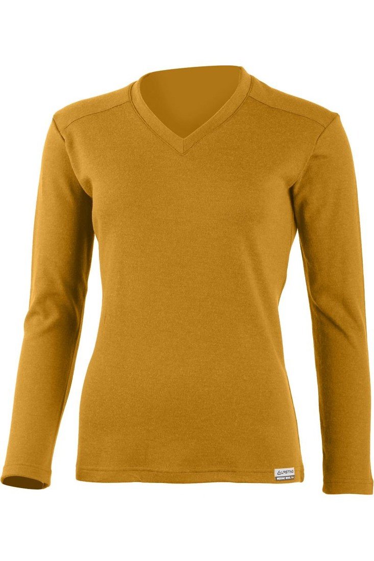 Lasting dámská merino mikina STELA hořčicová Velikost: M