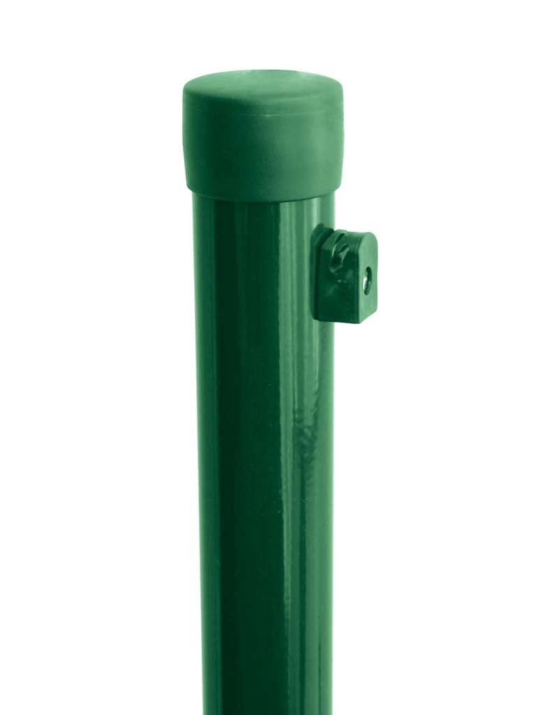 Sloupek kulatý poplastovaný Ideal Zn + PVC zelený délka 2600 mm