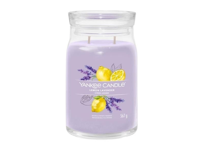 YANKEE CANDLE Lemon Lavender svíčka 567g / 5 knotů (Signature velký)