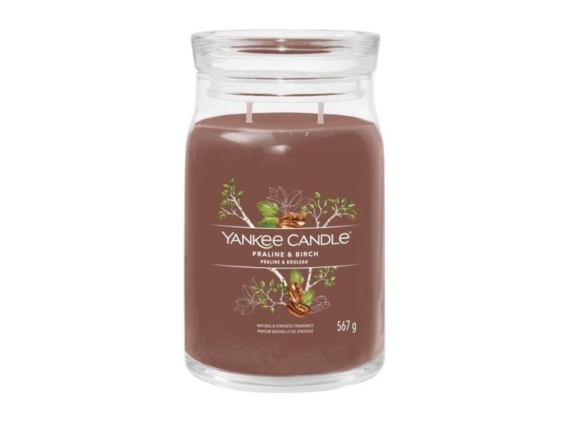 YANKEE CANDLE Praline & Birch svíčka 567g / 5 knotů (Signature velký)