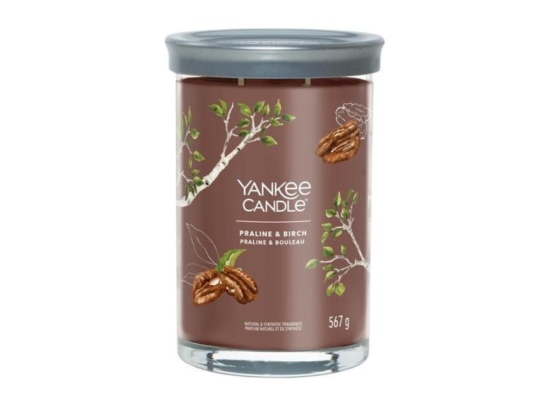 YANKEE CANDLE Praline & Birch svíčka 567g / 5 knotů (Signature tumbler velký )