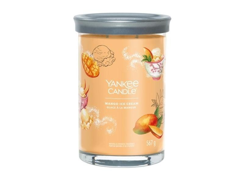 YANKEE CANDLE Mango Ice Cream svíčka 567g / 5 knotů (Signature tumbler velký )