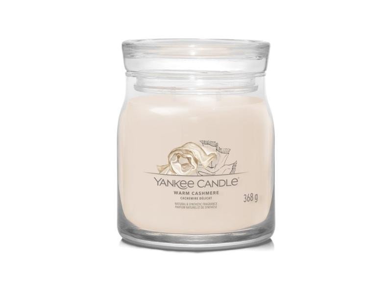 YANKEE CANDLE Warm Cashmere svíčka 368g / 2 knoty (Signature střední)